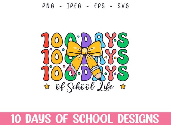 100 Days of School Life Kindergarten Kid