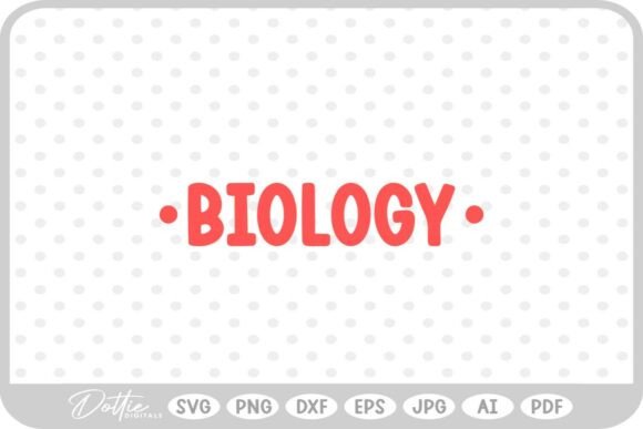 Biology School Subject SVG PNG DXF