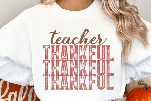 Fall Christian Teacher Thankful SVG PNG: Graphics and Crafts