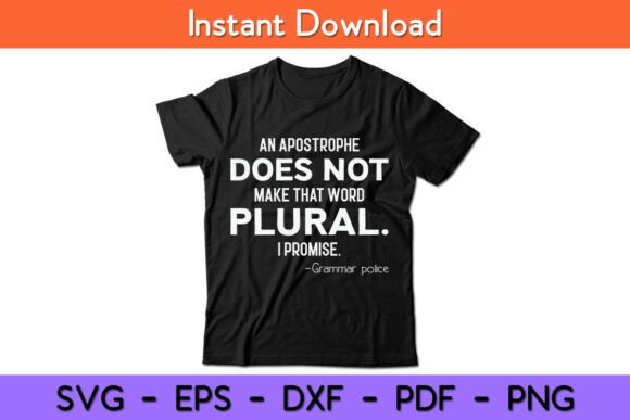 Funny Grammar Police Gift for English Graphics