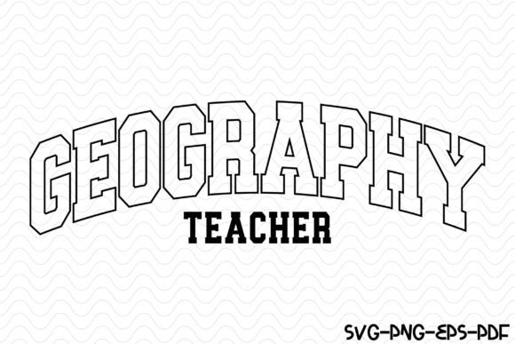 Geography Teacher Varsity SVG PNG Design