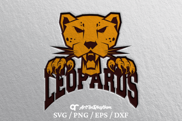 Leopards Logo Sport School Mascot Svg: Graphics and Crafts