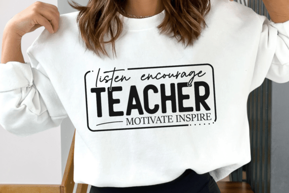Listen Encourage Teacher Motivate Svg Graphics and Crafts