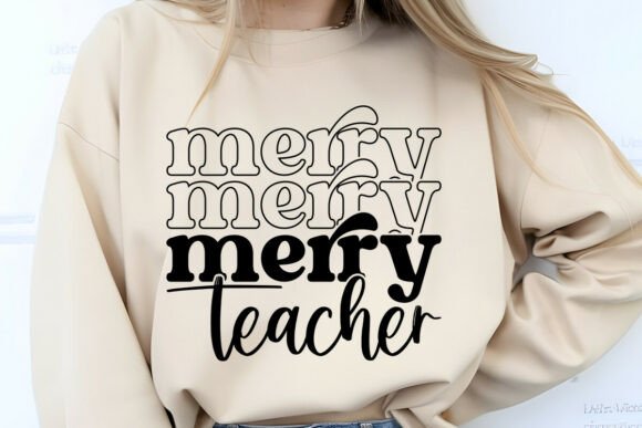 Merry Teacher Christmas SVG: Graphics and Crafts