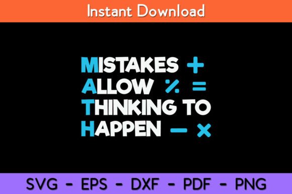 Mistakes Allow Thinking Happen Vintage Graphics