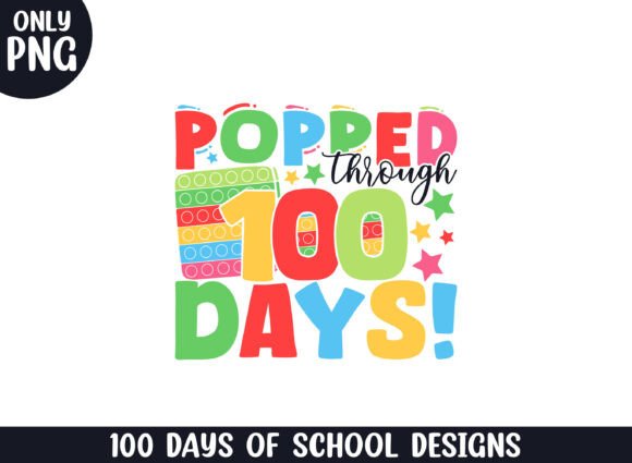 Popped Through 100 Days School Life SVG
