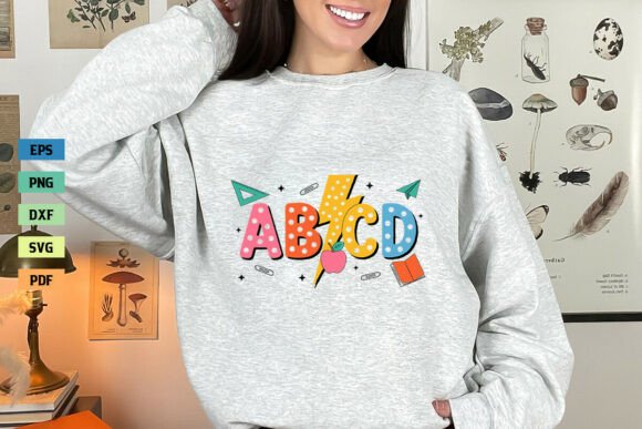 Teacher ABCD SVG Teacher Life Shirt PNG