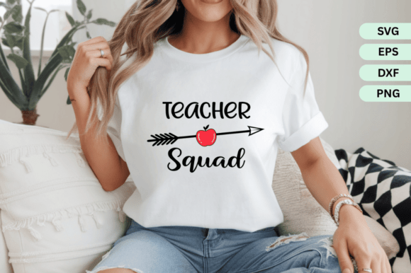 Teacher Squad SVG, PNG Design