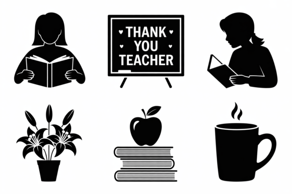 Thank You Teacher Icons SVG